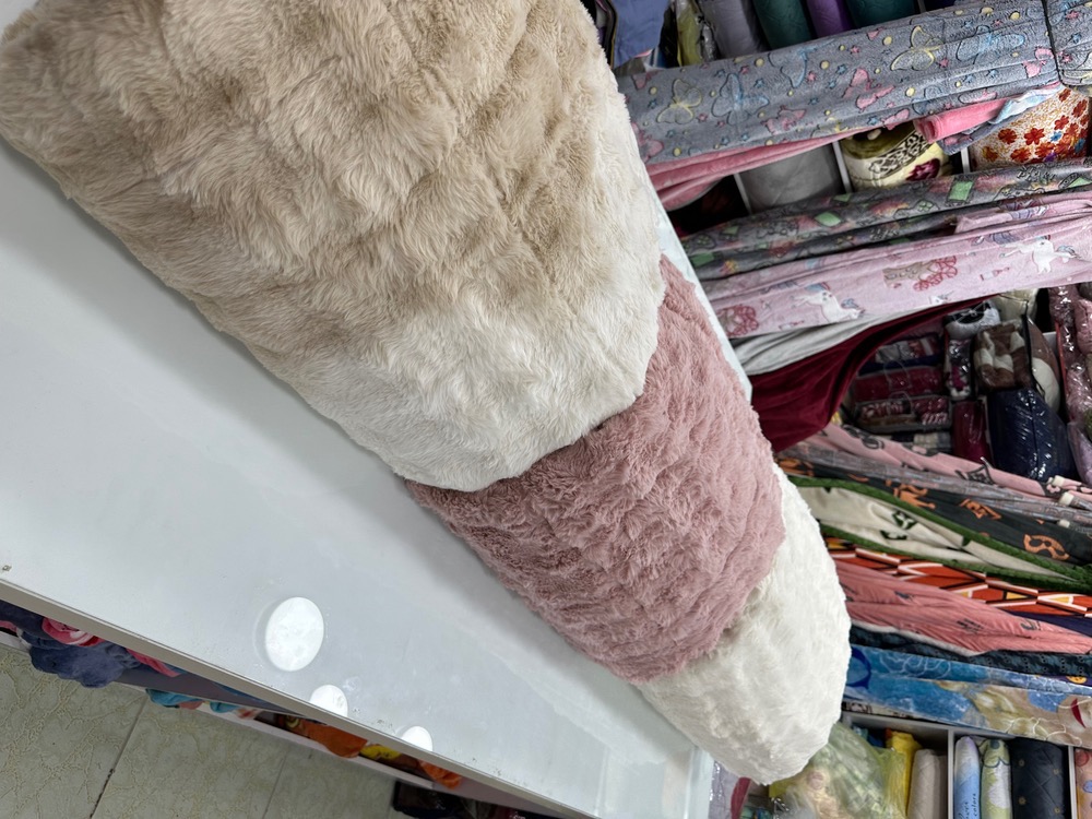 سرویس روتختی مخمل وارداتی خرگوشی دو نفره ۶ تکه